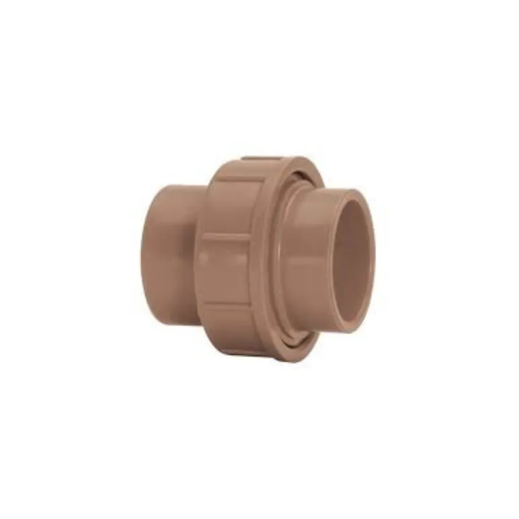 União PVC Marrom – conexão prática para junção e manutenção em tubulações de esgoto.