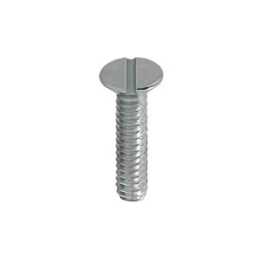 Parafuso cabeça chata, ideal para fixação nivelada, garantindo acabamento discreto e seguro em superfícies planas.