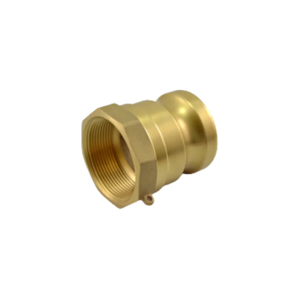 Adaptador de rosca fêmea em latão, resistente e durável, ideal para conexões seguras e eficientes em sistemas hidráulicos e pneumáticos.