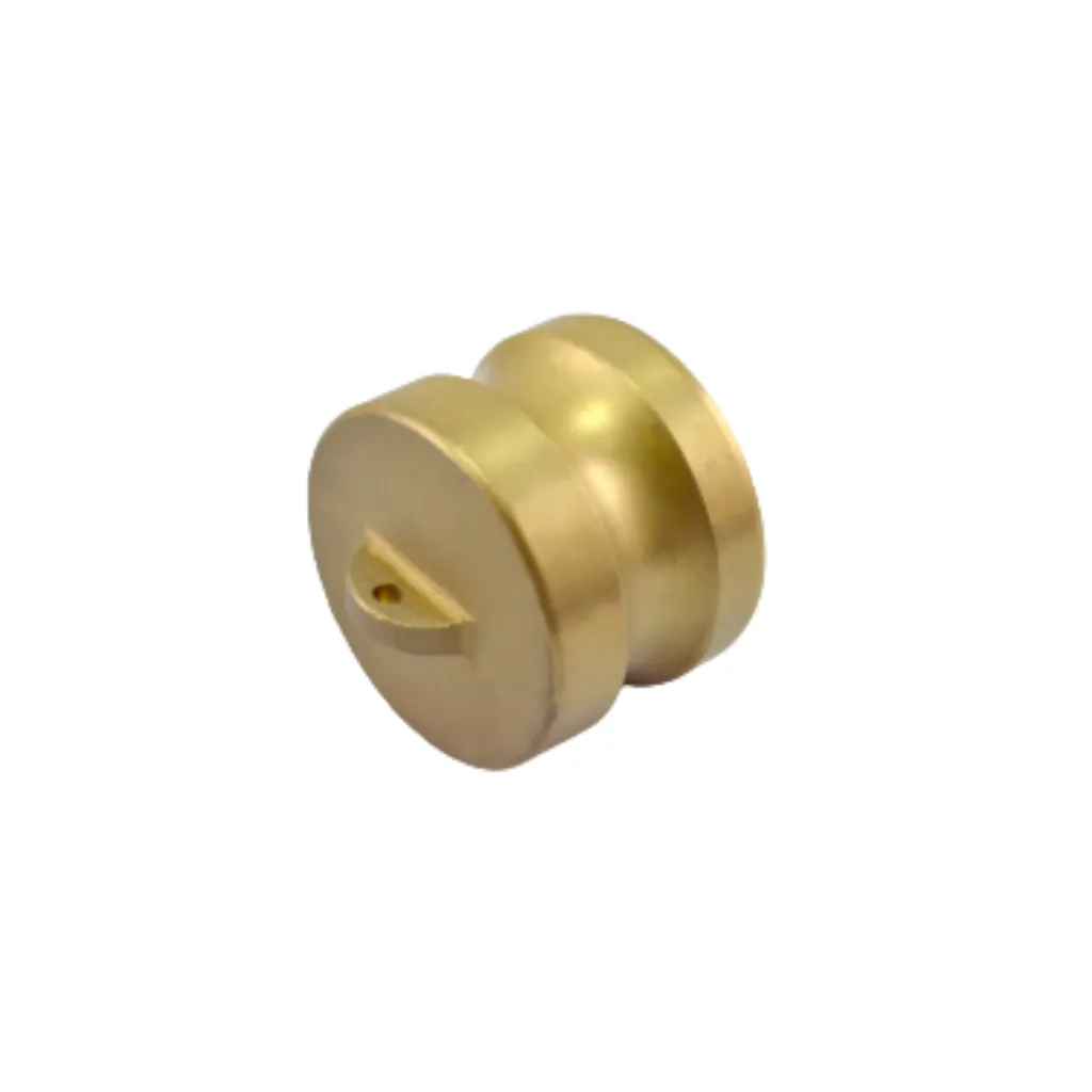 Adaptador tampão em latão: peça resistente e durável, ideal para vedação e conexões seguras em sistemas hidráulicos e industriais.